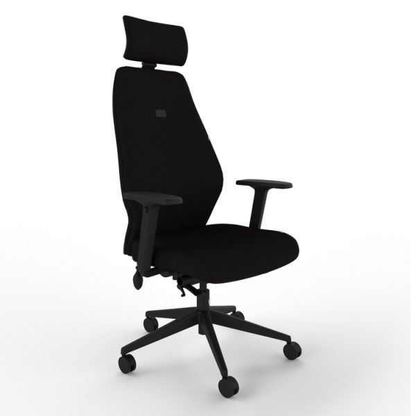 mi-ergo M250 High Back Chair with Multifunction Arms and Headrest