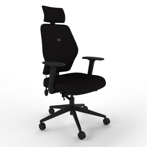 mi-ergo M150S Small Seat, Medium Back Chair with Multifunction Arms and Headrest