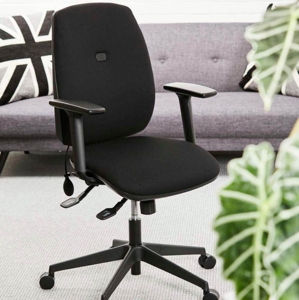 office chair black with arms